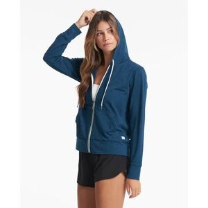 Vuori Halo Performance Hoodie in Cosmo Heather Zip Up Jacket Small